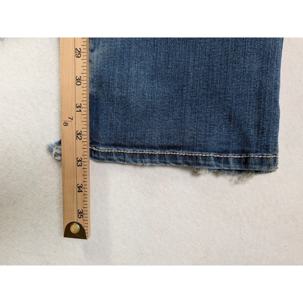 Ariat Womens Real Denim Bootcut Jeans 30L Workwear Embroidered Blue - Picture 7 of 11